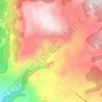 Stemnitsa topographic map, elevation, terrain