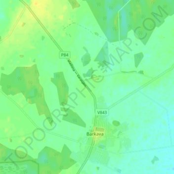 Mālnieki topographic map, elevation, terrain