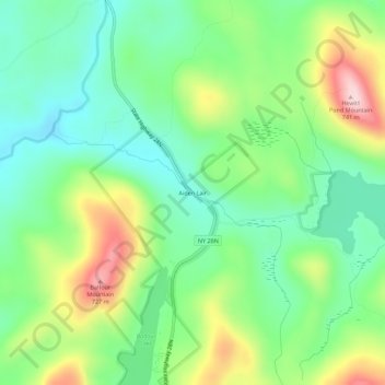 Aiden Lair topographic map, elevation, terrain
