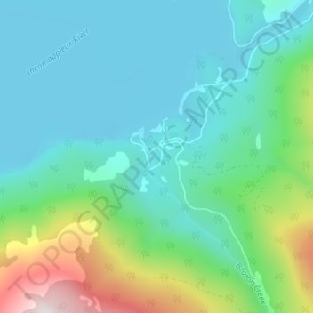 Beaton topographic map, elevation, terrain