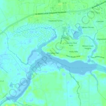 Manning Park topographic map, elevation, terrain