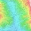 Le Sarret topographic map, elevation, terrain