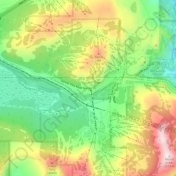 Norden topographic map, elevation, terrain