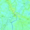 Khulna topographic map, elevation, terrain