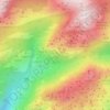 Tafoni en panal de la cara este de la 5ª Buitrera, en la Pedriza de Manzanares topographic map, elevation, terrain