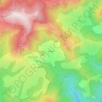 Dobraia topographic map, elevation, terrain
