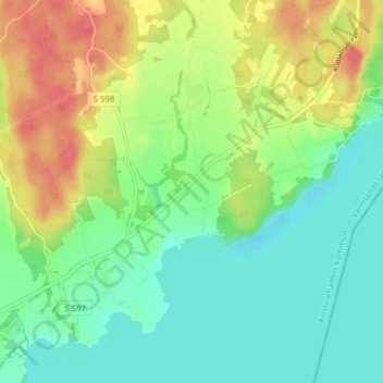 Gottbol topographic map, elevation, terrain