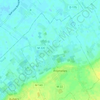 Les Rouges Bancs topographic map, elevation, terrain