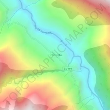 Bellavista topographic map, elevation, terrain