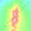 Cerro Guacate topographic map, elevation, terrain