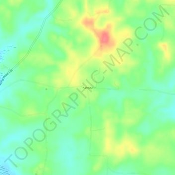 Rambo topographic map, elevation, terrain