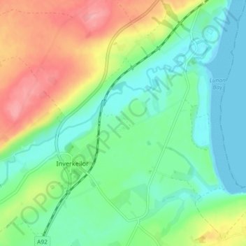 Ironshill topographic map, elevation, terrain
