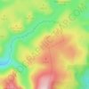 Fuwch-wen-a-llo topographic map, elevation, terrain