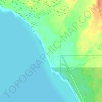 Marten Beach Subdivision topographic map, elevation, terrain