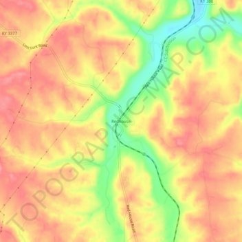 Redhouse topographic map, elevation, terrain
