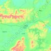 Shangsi County topographic map, elevation, terrain