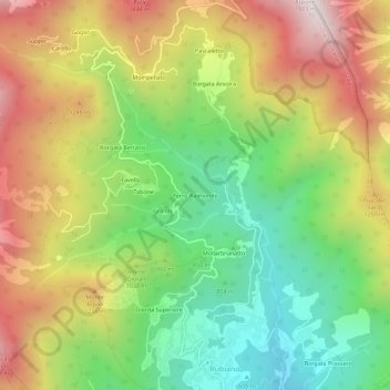 Ferro-Raimondo topographic map, elevation, terrain