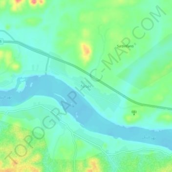 Niser topographic map, elevation, terrain