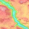 Staadorf topographic map, elevation, terrain