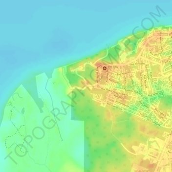 Mamirauá topographic map, elevation, terrain