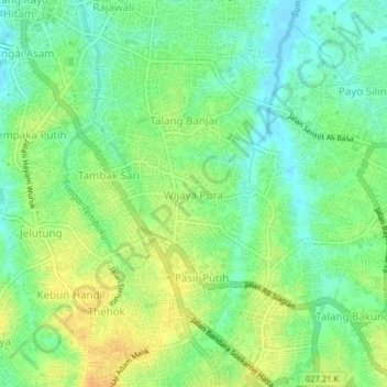 Wijaya Pura topographic map, elevation, terrain