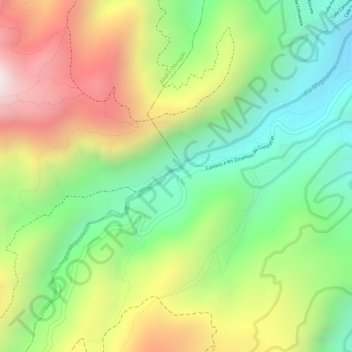 Segundo y Tercer Dinamos topographic map, elevation, terrain