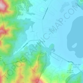 Rangue topographic map, elevation, terrain
