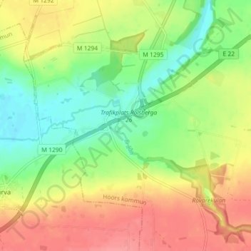 Rolsberga topographic map, elevation, terrain