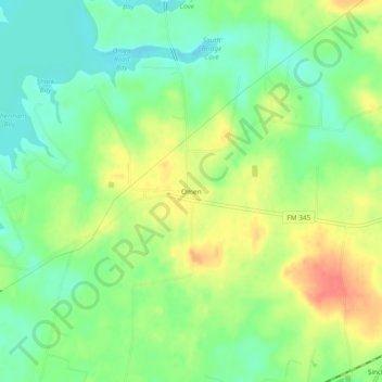 Omen topographic map, elevation, terrain