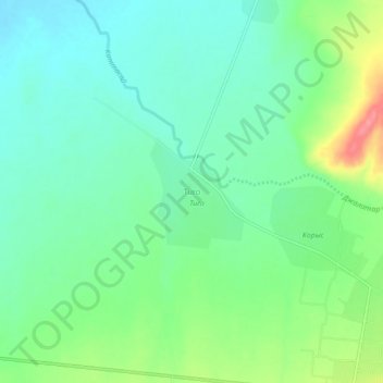 Tura topographic map, elevation, terrain