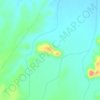 Rabka topographic map, elevation, terrain