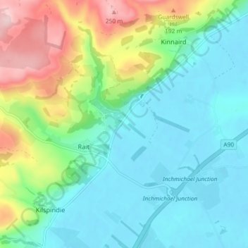 Craigburn topographic map, elevation, terrain