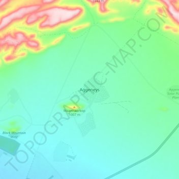 Aggeneys topographic map, elevation, terrain