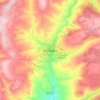 Menongue topographic map, elevation, terrain