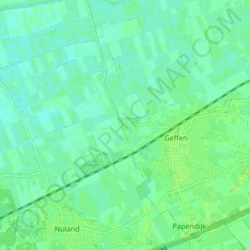 Elst topographic map, elevation, terrain