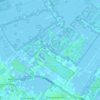 Molenpolder topographic map, elevation, terrain