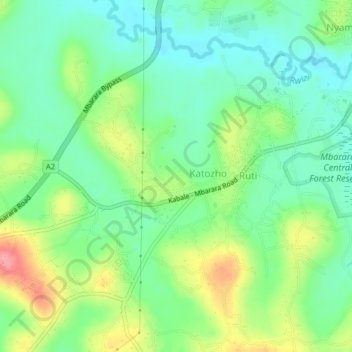Nakiojo topographic map, elevation, terrain