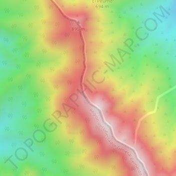 Quilamuta topographic map, elevation, terrain