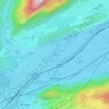 Voldöpp topographic map, elevation, terrain