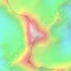 Siula Grande topographic map, elevation, terrain
