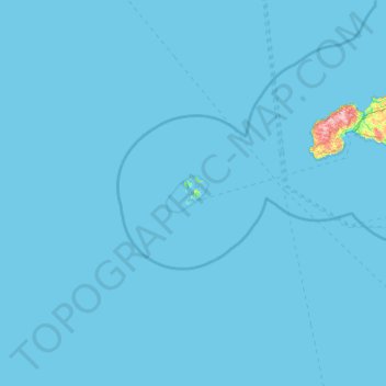 Isles of Scilly topographic map, elevation, terrain