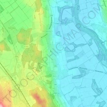 Aristau topographic map, elevation, terrain