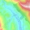 Canistro Inferiore topographic map, elevation, terrain