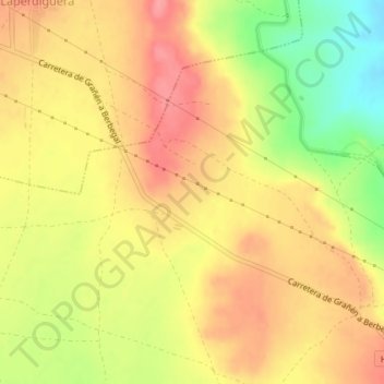 Chabre topographic map, elevation, terrain