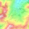 Aouejiten topographic map, elevation, terrain