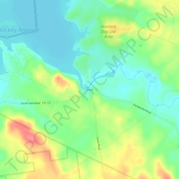 Grant topographic map, elevation, terrain