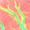 Alexandria topographic map, elevation, terrain
