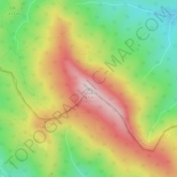 Пшада topographic map, elevation, terrain