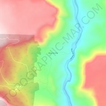 Abra Ancha topographic map, elevation, terrain