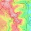 Skopus topographic map, elevation, terrain